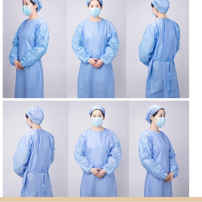 PE PP CPE Waterproof 25GSM Surgical Isolation Gowns